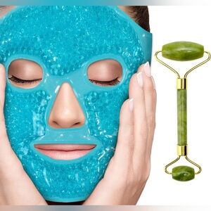 New Gel Bead Face Mask + Jade Roller - $30 MSRP